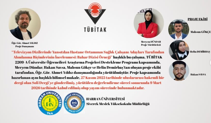 Siverek Meslek Yüksekokulu bünyesinde öğrenim gören öğrenciler tarafından yürütülen bilimsel projeler, ulusal ve uluslararası akademik platformlarda yayına dönüştü.